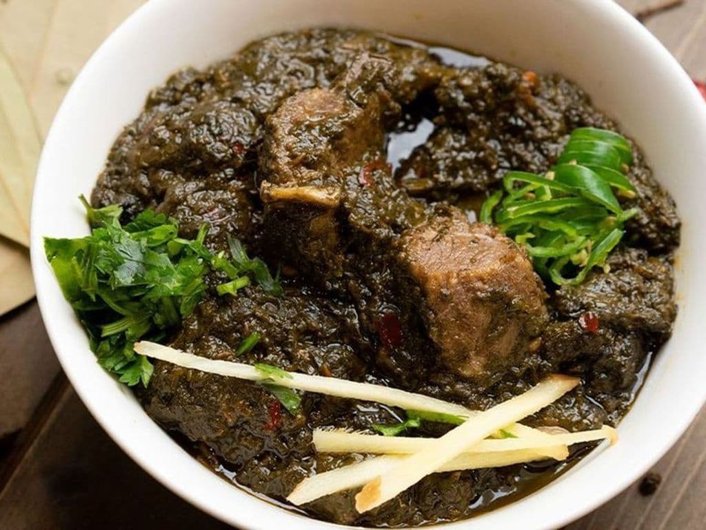 Palak Gosh (lamb)