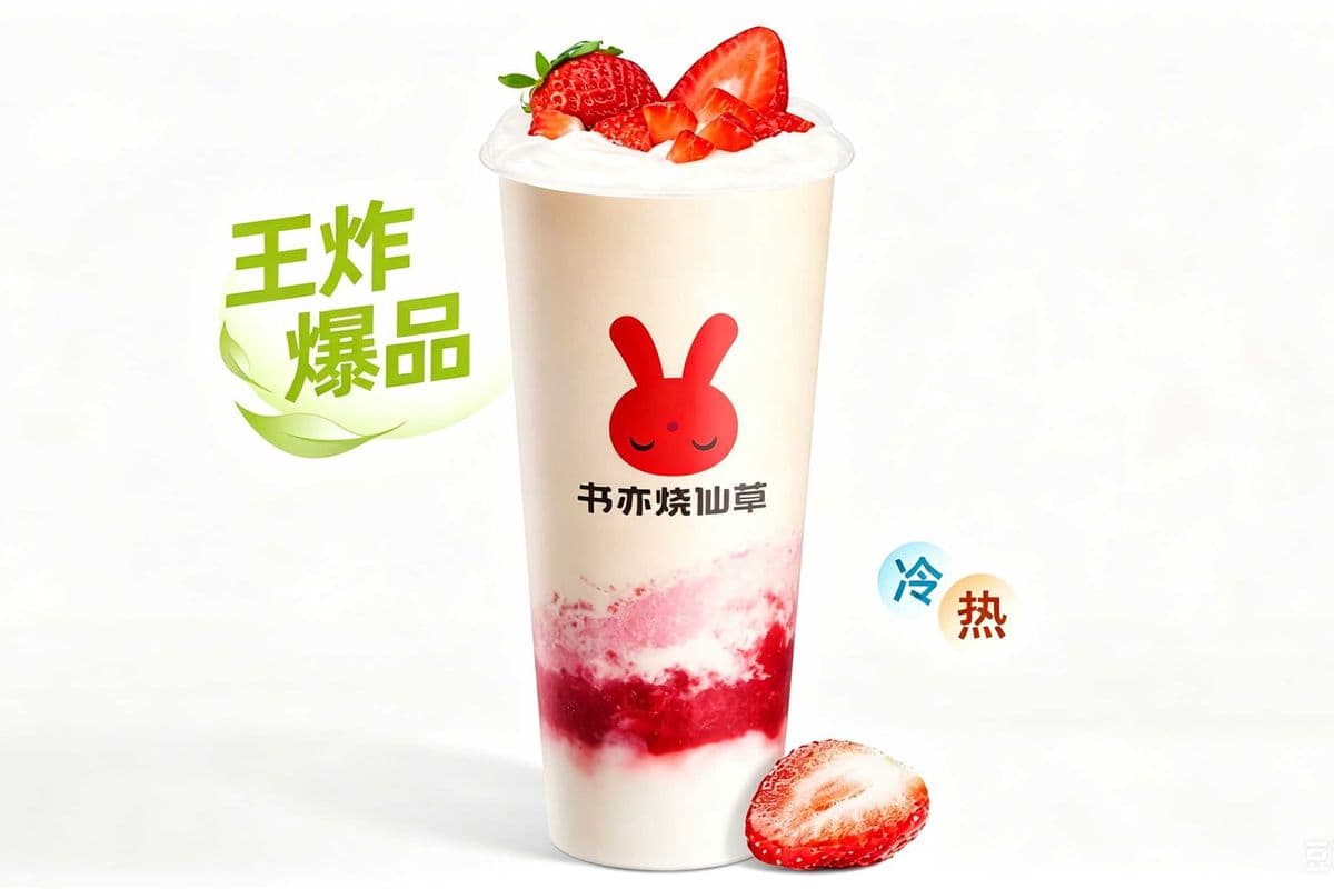 Strawberry Mochi Latte(700ml)
