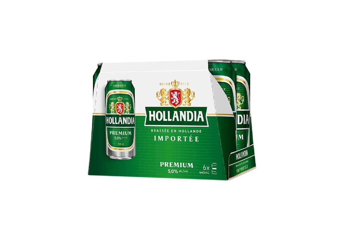 Hollandia Premium Lager 6 Cans (6 x 440ml)