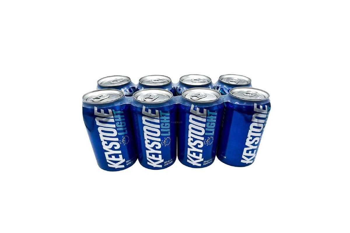 Keystone Light Beer 8 Cans (8 x 355ml)