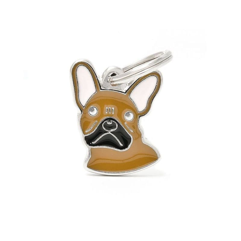 MyFamily Fawn French Bulldog Engraved Tag