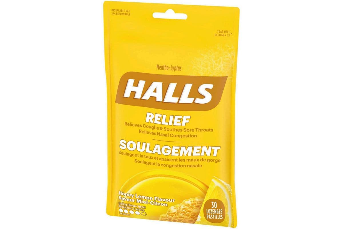 Halls Relief Honey Lemon Flavour (14 pcs)