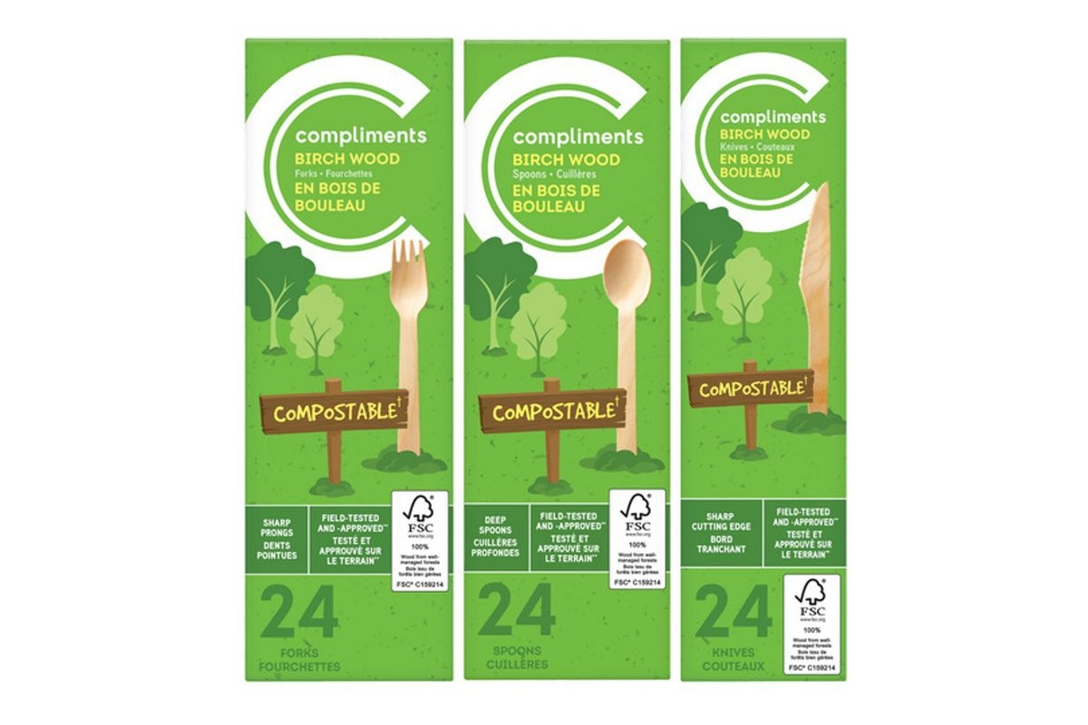 Compliments Birch Wood Compostable Cutlery