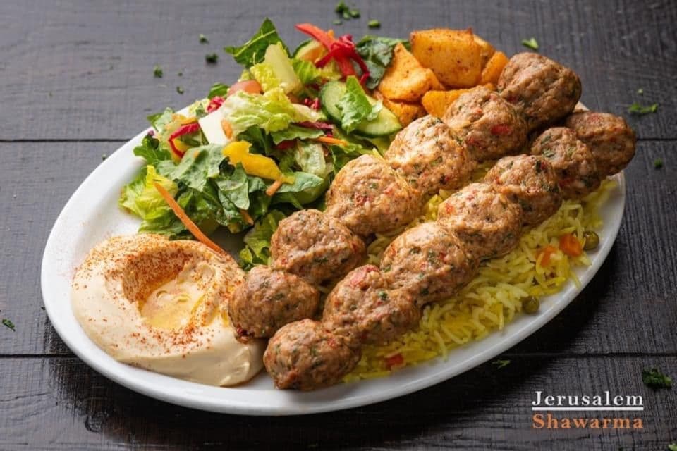 Chicken Kaffta Kabab Plate