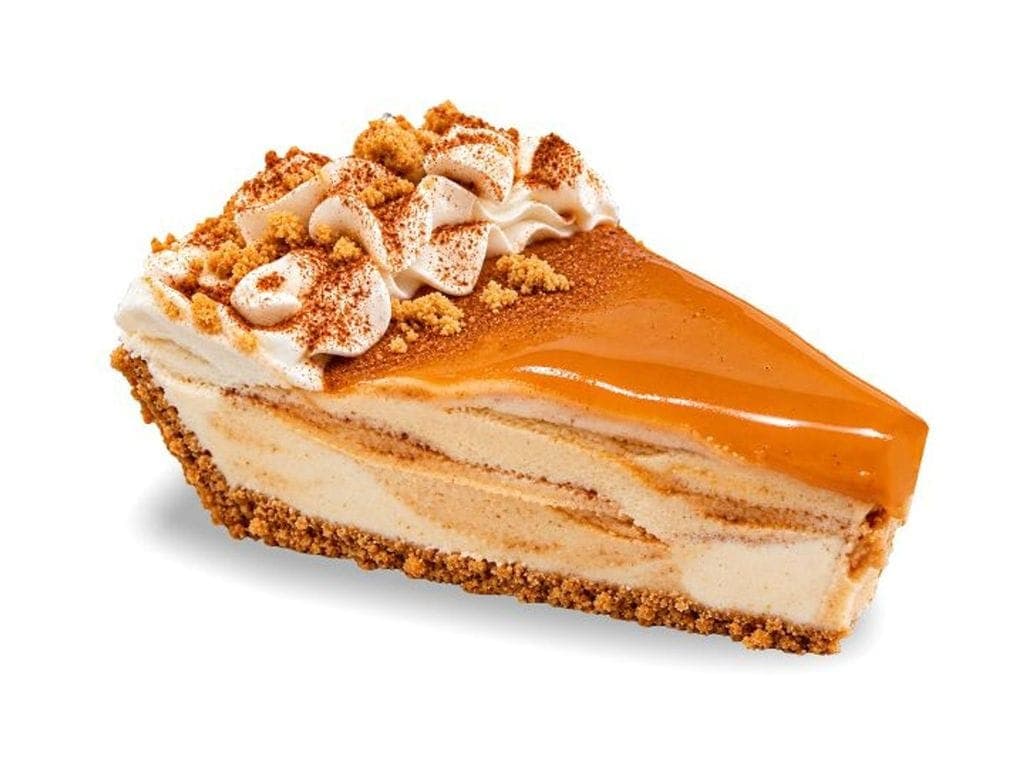 Pumpkin Caramel Ice Cream Pie Slice