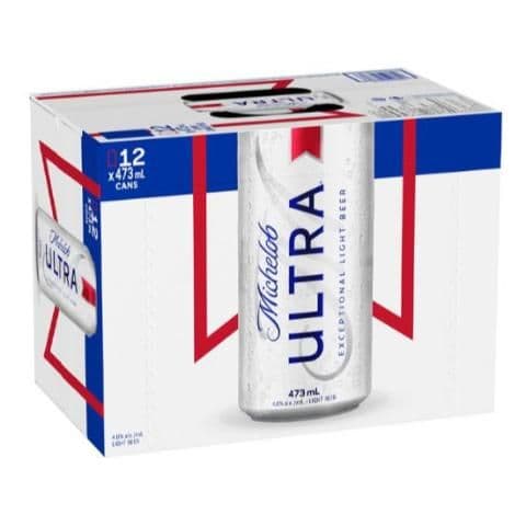 Michelob Ultra 12 Pack 473ml Can