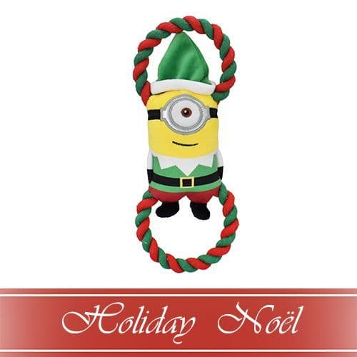 Multipet® HOLIDAY Minions® Stuart the Elf Tug Toy 10.5" Dog Toy