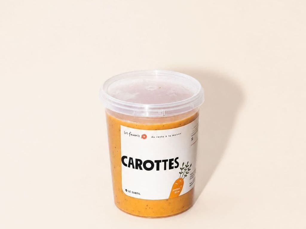POTAGE DE CAROTTES - 4 PORTIONS