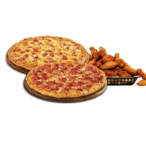 2 X-Large Pizza (3 Toppings) & 30 Wings