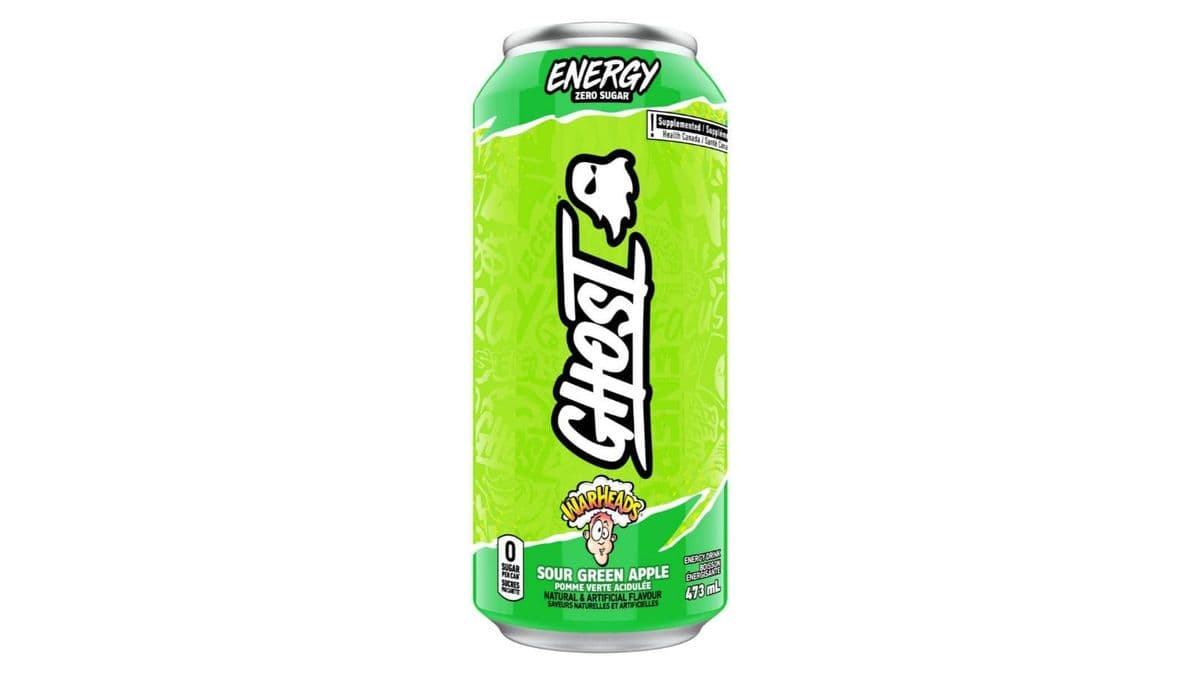 Ghost Warheads Sour Green Apple Energy Drink