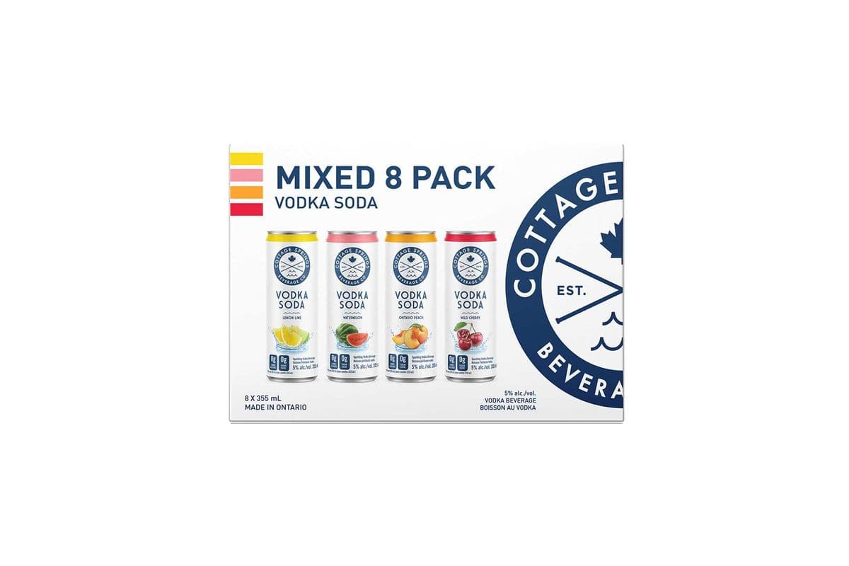 Cottage spring vodka soda 8x355ml (1 x 355ml)