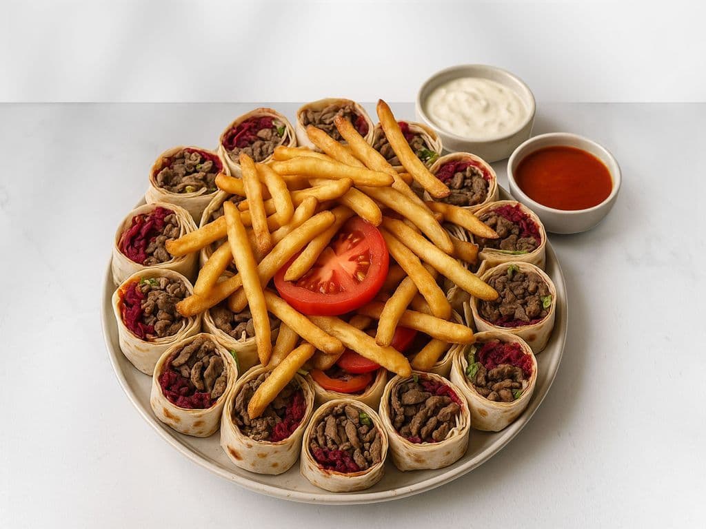 Single Beef Shawarma (Doner) Platter