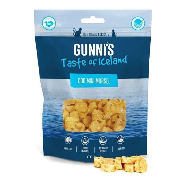 Gunni's Taste of Iceland Cod Mini Morsel Cat 1.5oz Bag