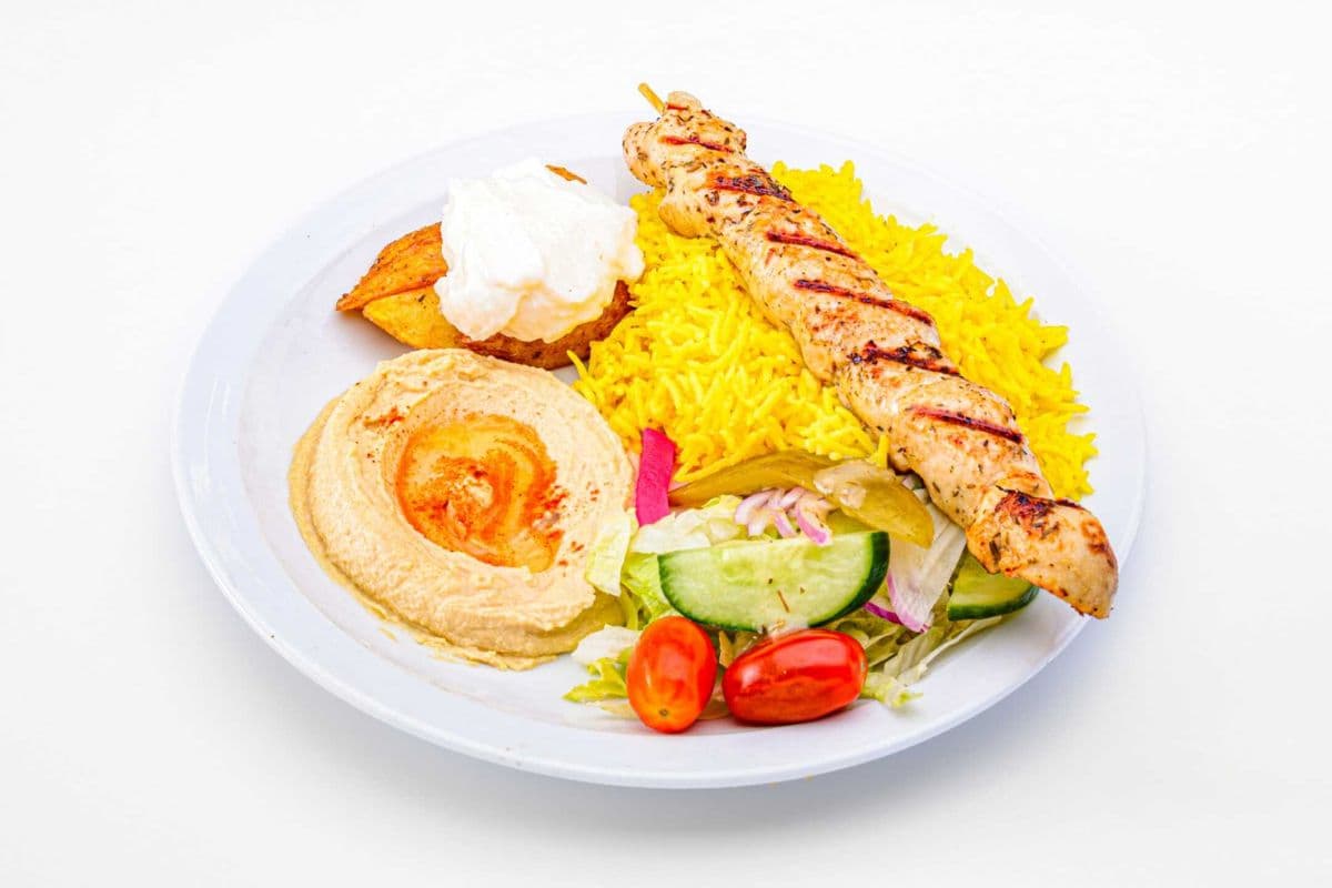Chicken Souvlaki Platter