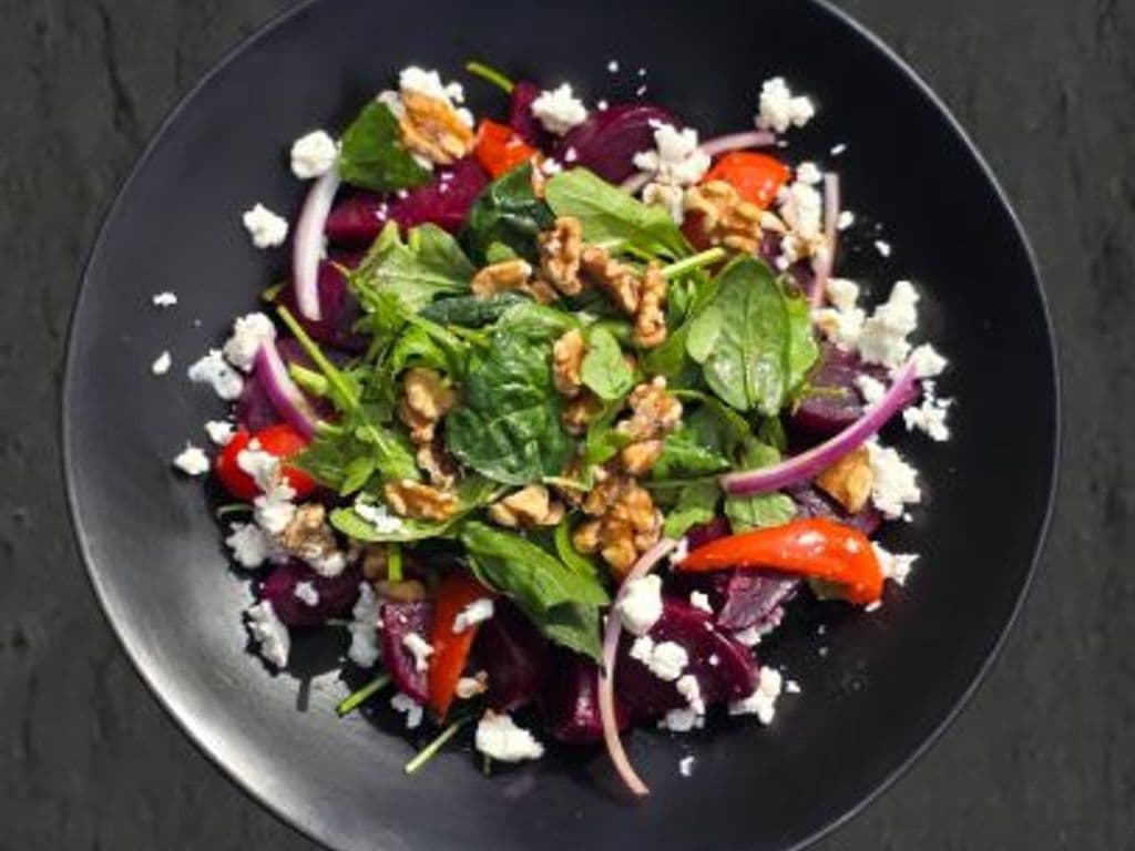 Roasted Beet and Goat Cheese Salad