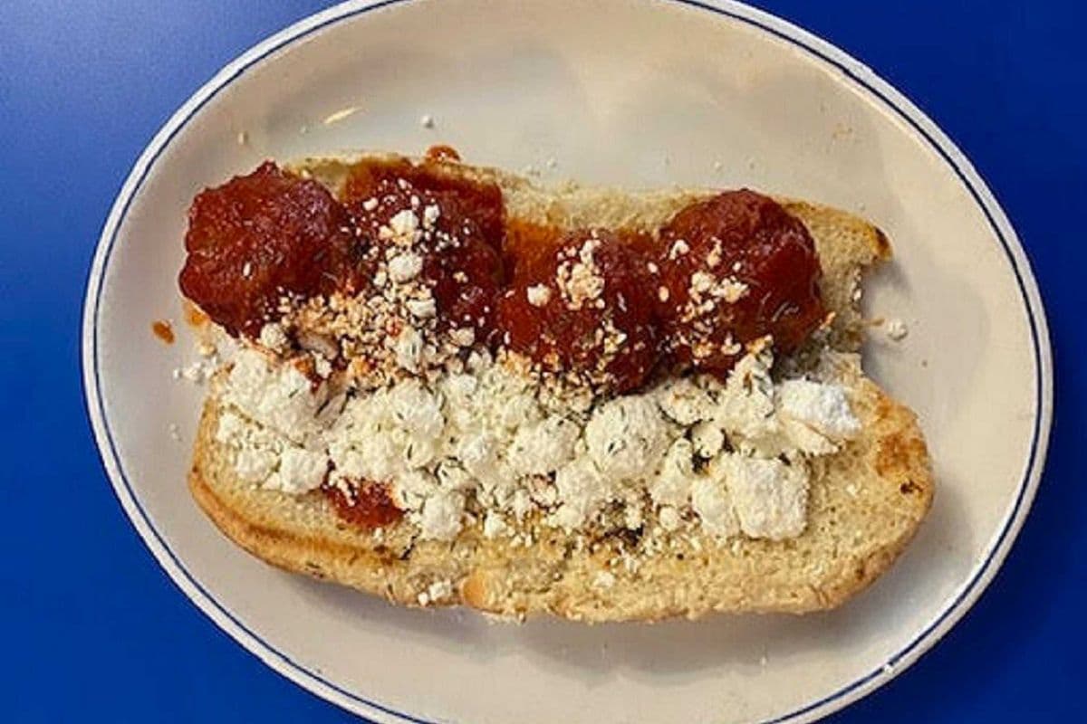 Greek Meatballs on a Bun