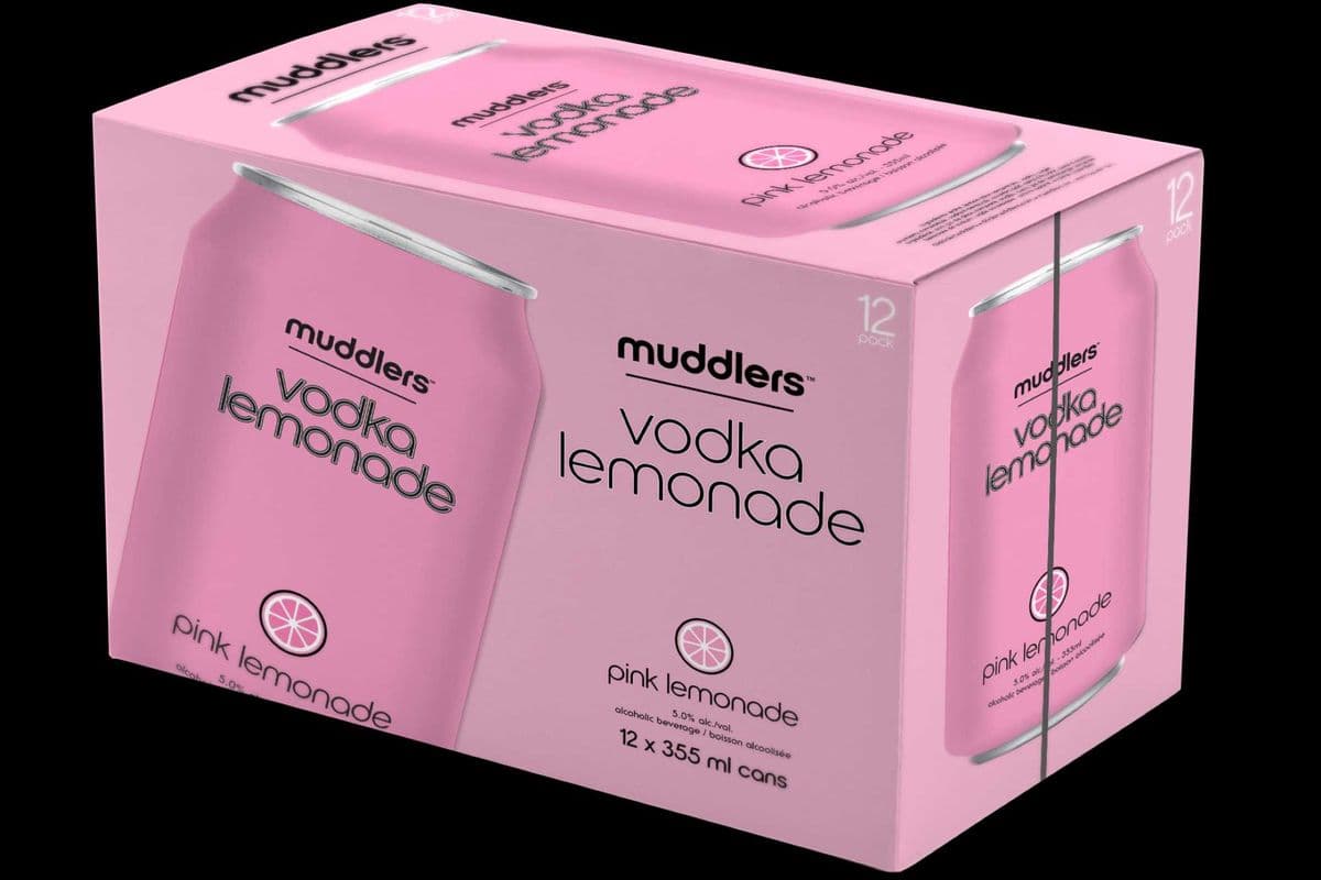 Muddlers Vodka Pink Lemonade (12 Pack) (12 x 355ml)