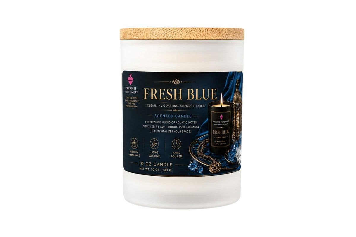 Paradise Fresh Blue Candle (10oz)