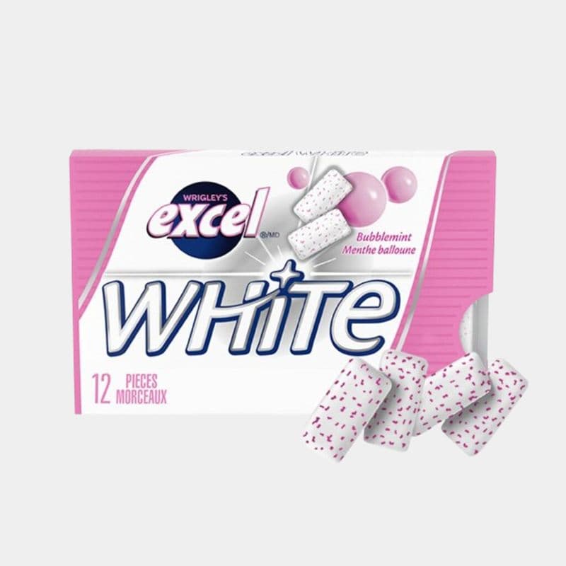 Excel White Bubblegum 12P
