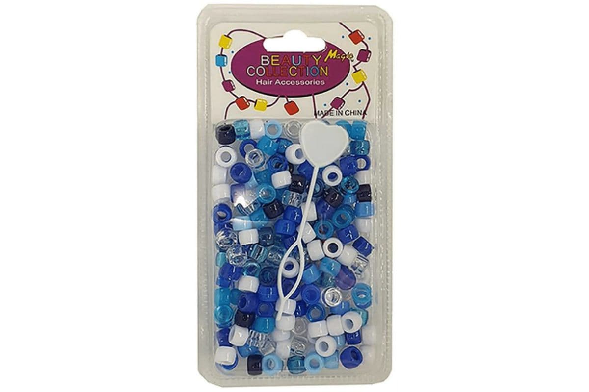 Bc Hair Beads Blue & White (50 g)