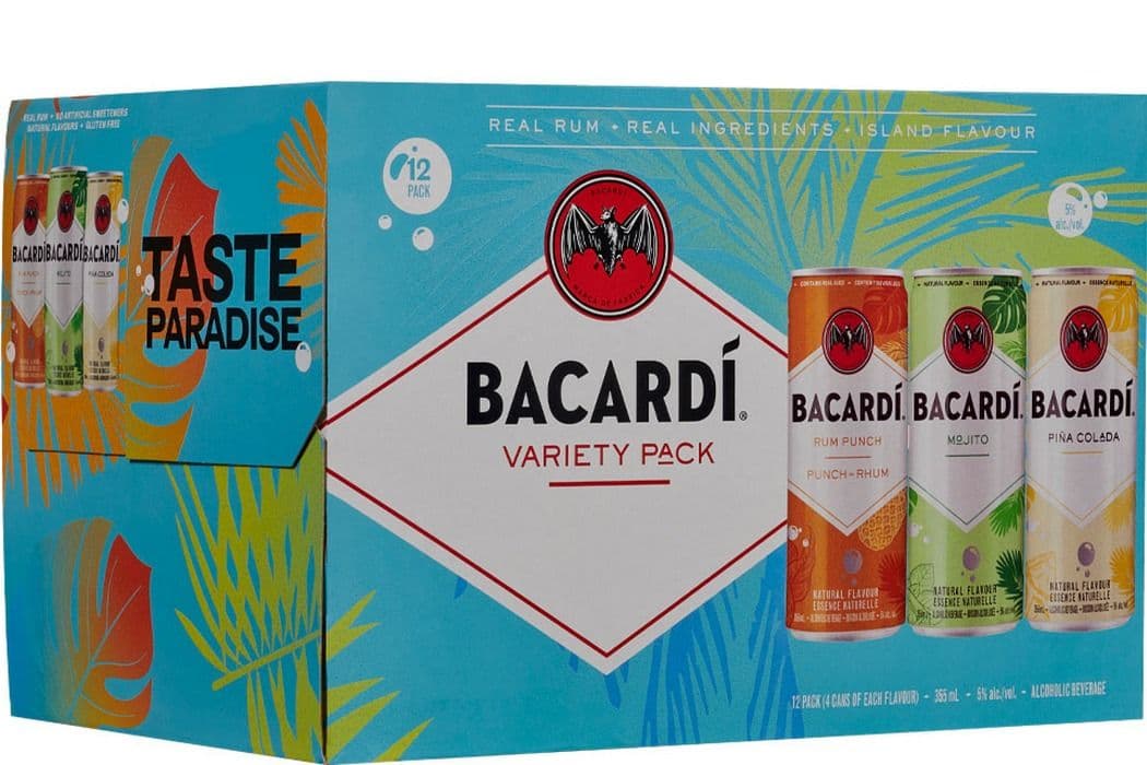 Bacardi RTD Variety Pack (12 x 355 ml)