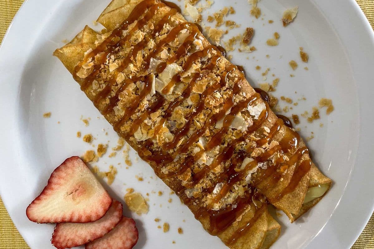 Custard Strawberry Crepe