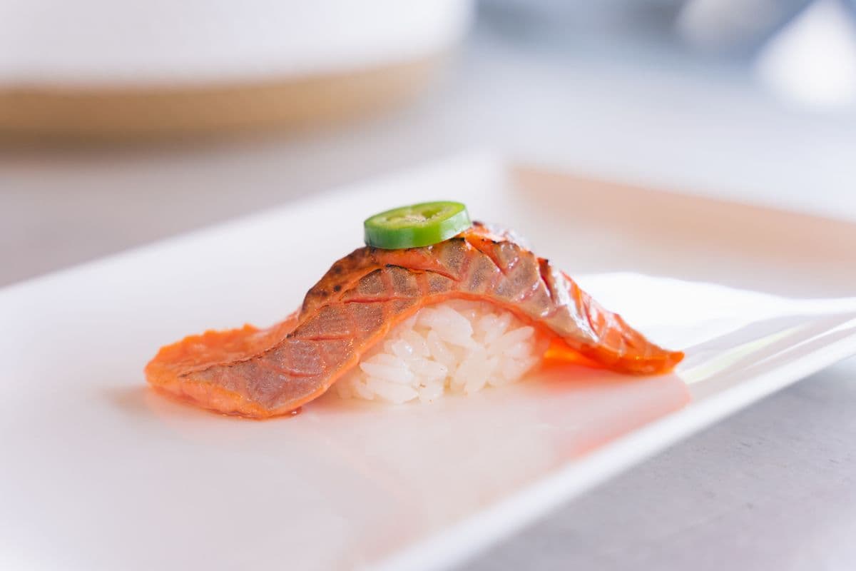 Salmon Aburi Sushi (Sockeye)