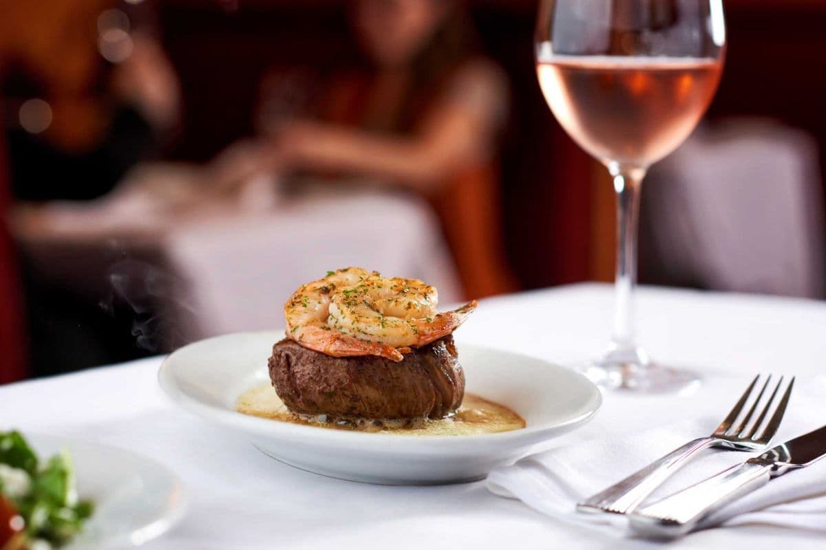 Petite Filet (8 oz) and Shrimp
