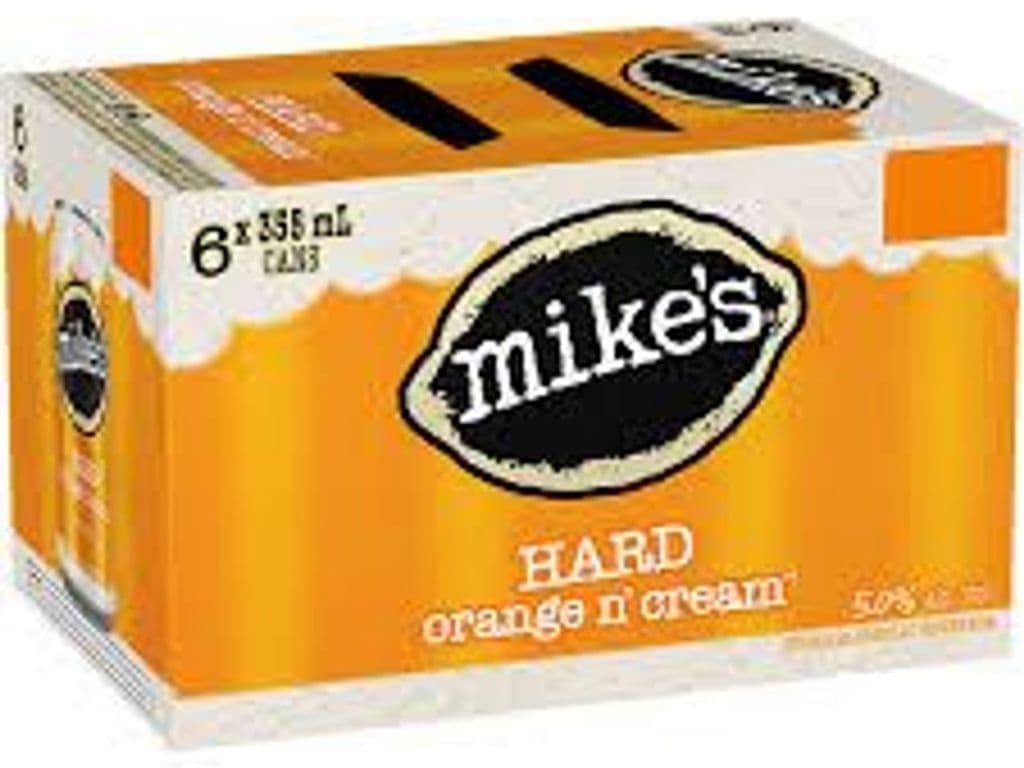 Mike's Orange N Cream Hard Lemonade Cans (355 ml x 6 ct)