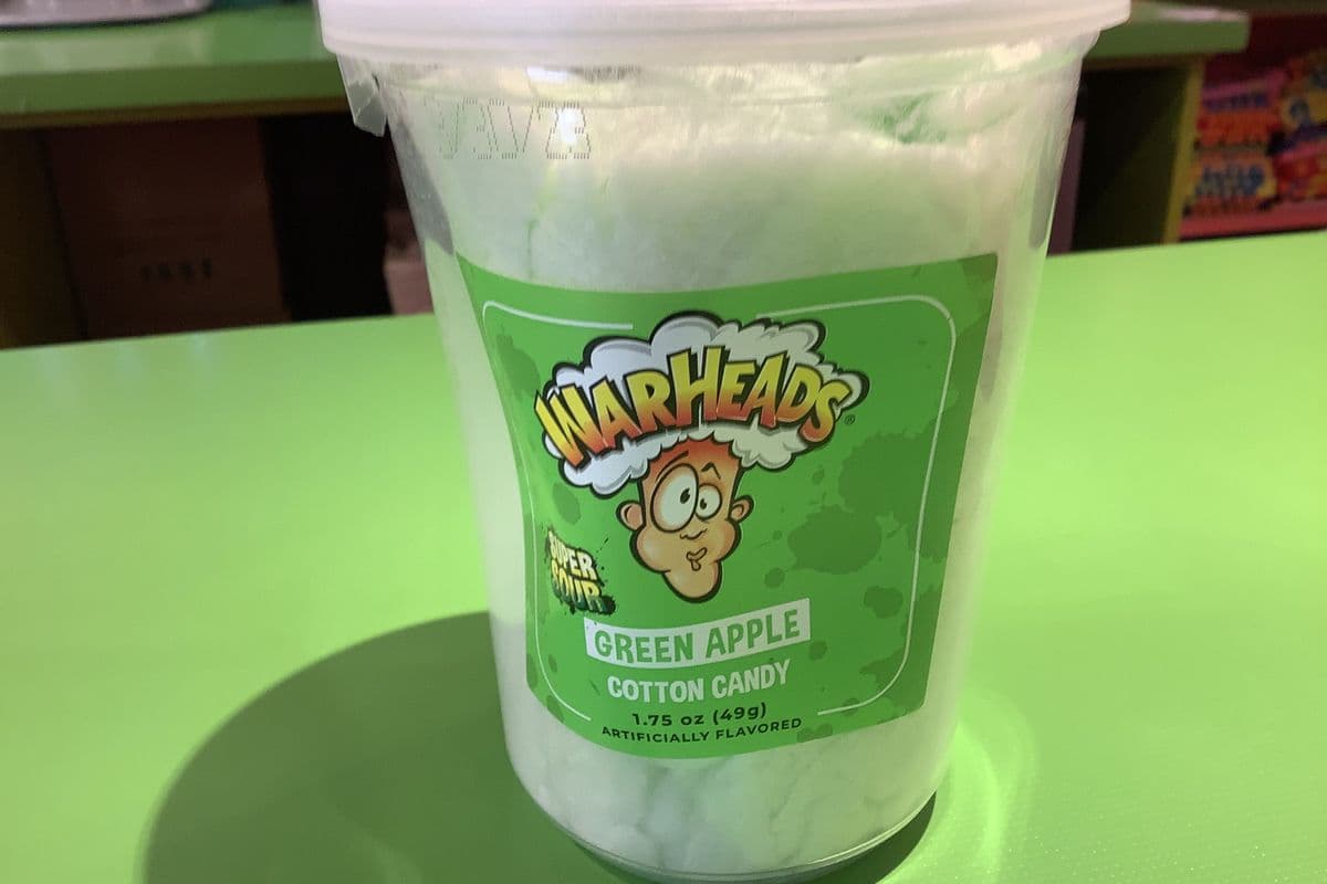Warheads Cotton Candy- Sour Apple