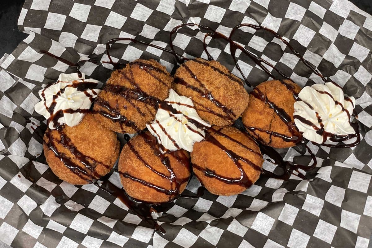 3 Deep Fried Mini Chocolate bars