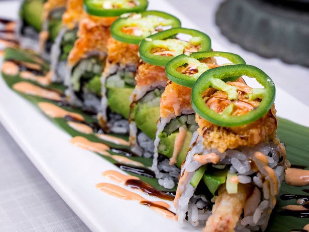 Spicy Salmon Dragon Roll