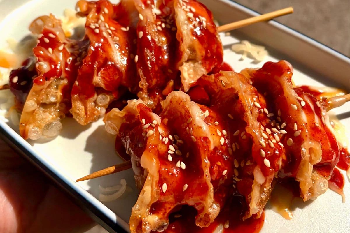 Dumplings skewers