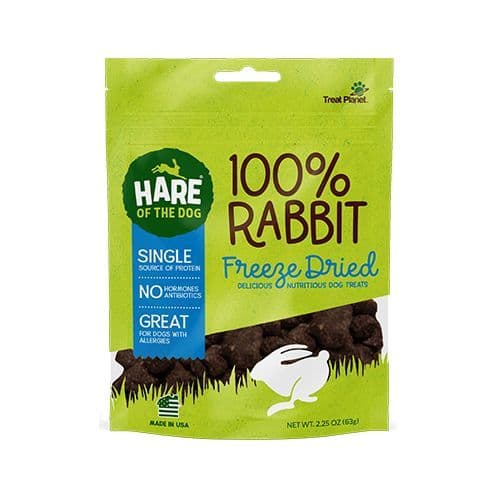 Hare of the Dog 100% Freeze-Dried Rabbit Dog Treats 2.25 oz