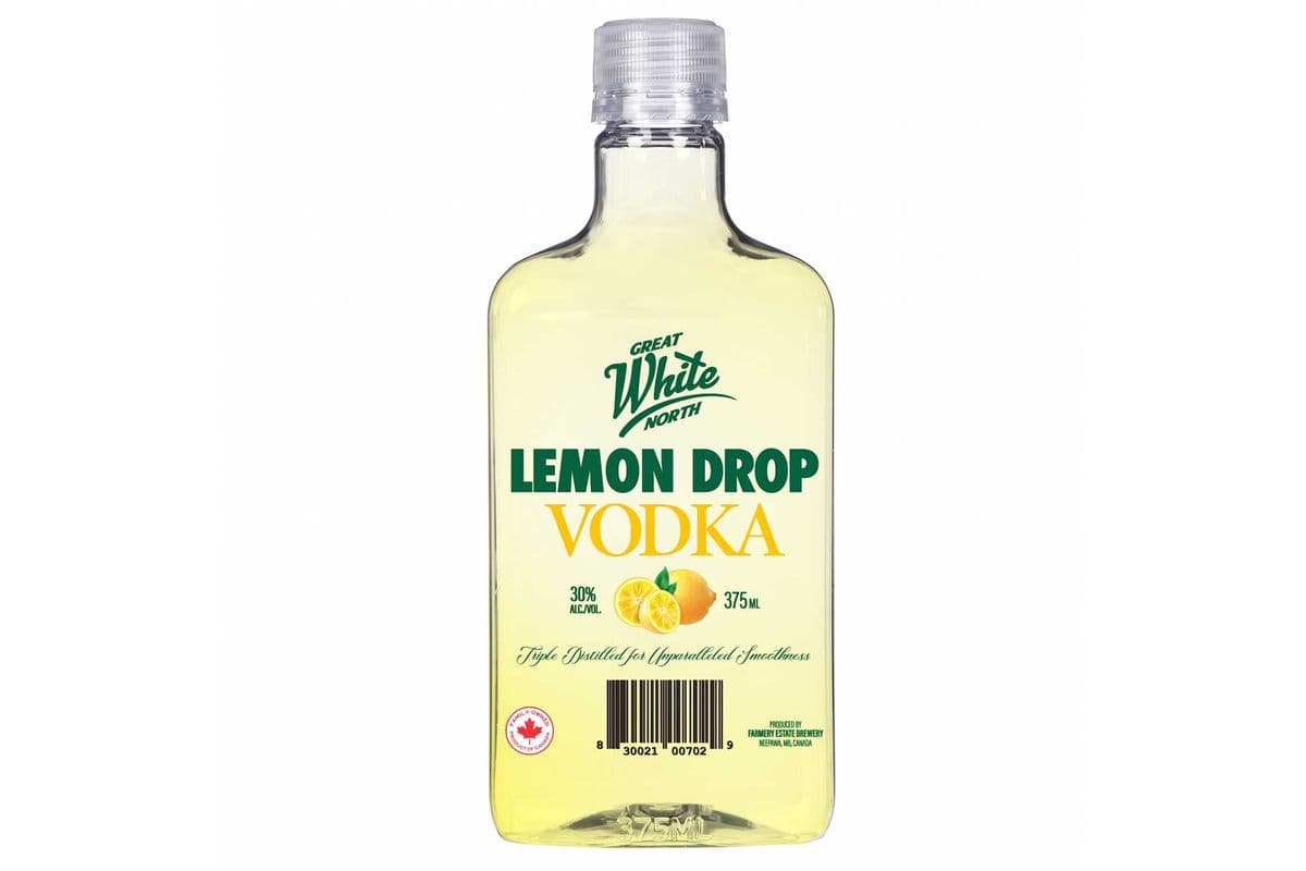 GREAT WHITE NORTH VODKA Lemon Drop FLAVOUR 30% (375ML) (1 x 375ML)