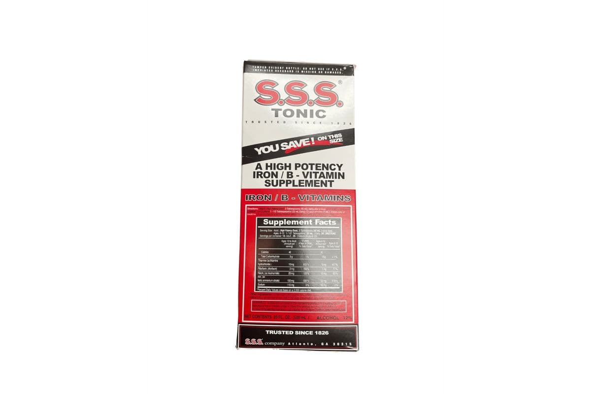 Sss Tonic Iron and Vitamin B Supplement (600 ml)