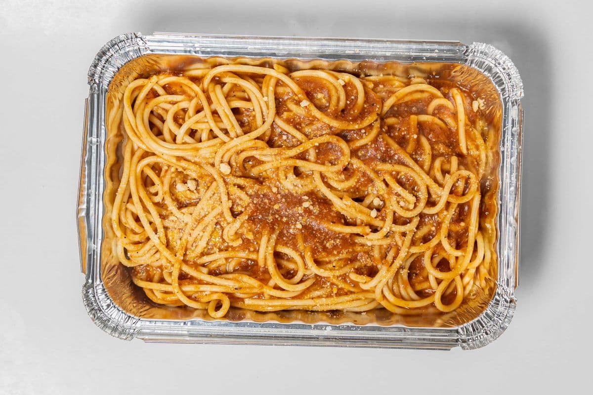 Spaghetti With Meatballs In Meat Sauce