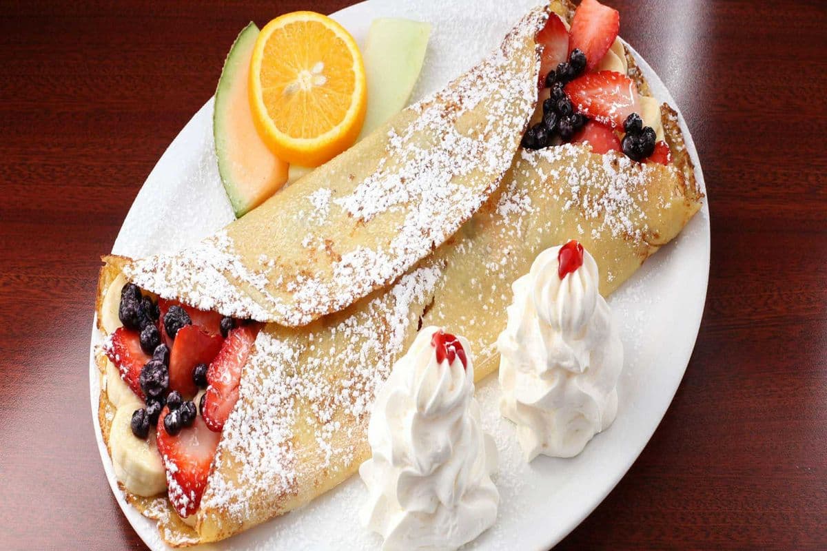 Crêpes victoriennes aux trois fruits