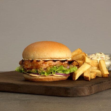 Pineapple Sambal Chicken Burger