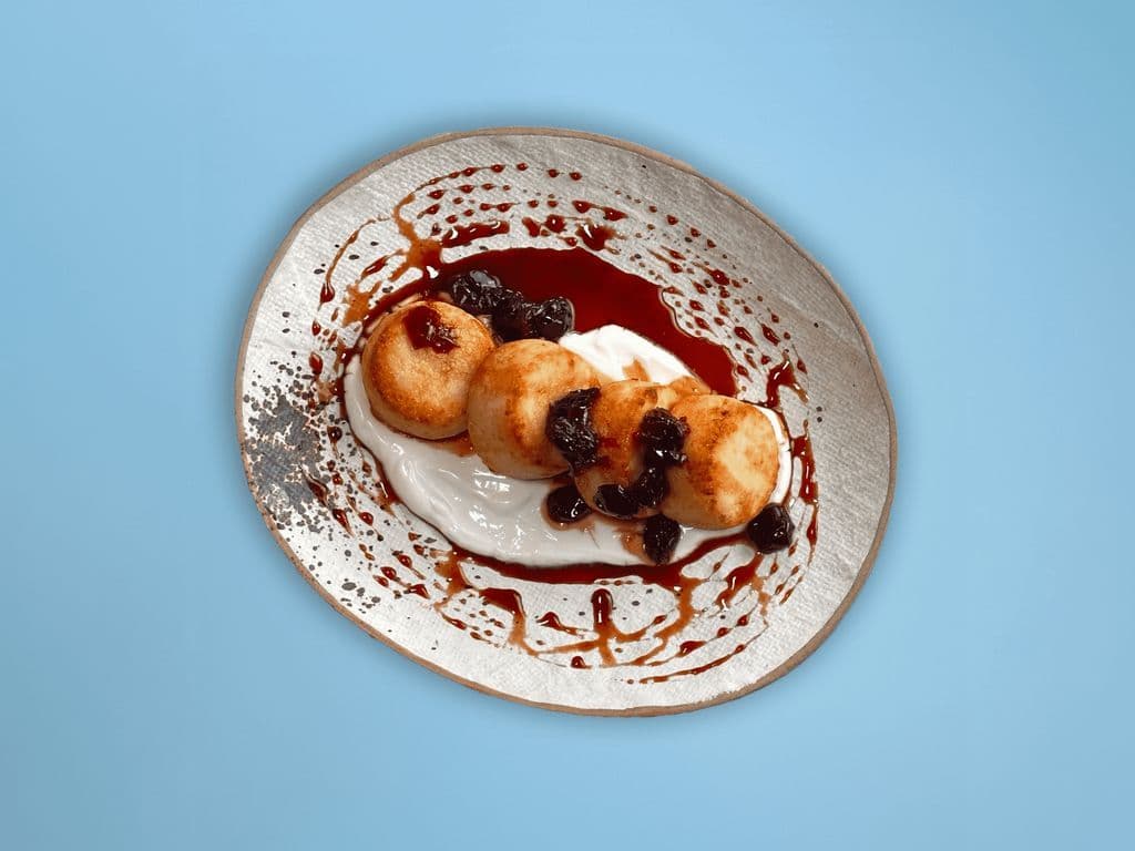 "Syrnyky " Cottage Cheese Pancakes