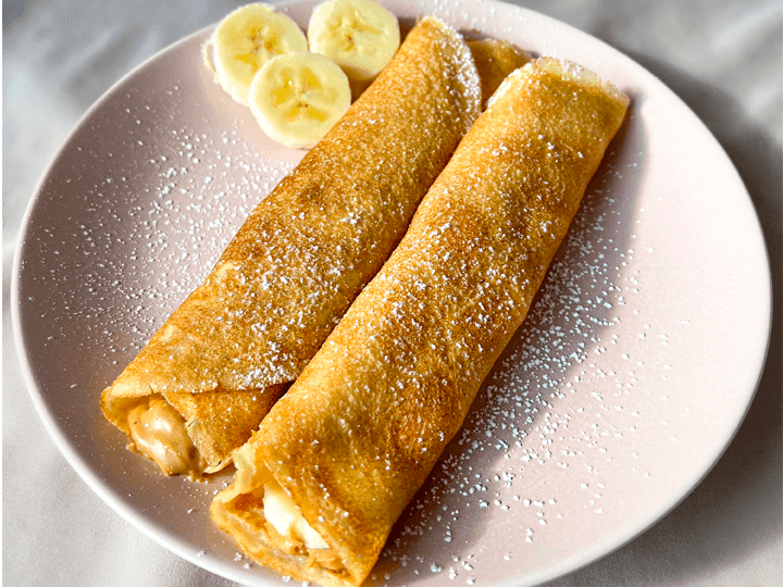 Peanut Butter & Banana Crepe