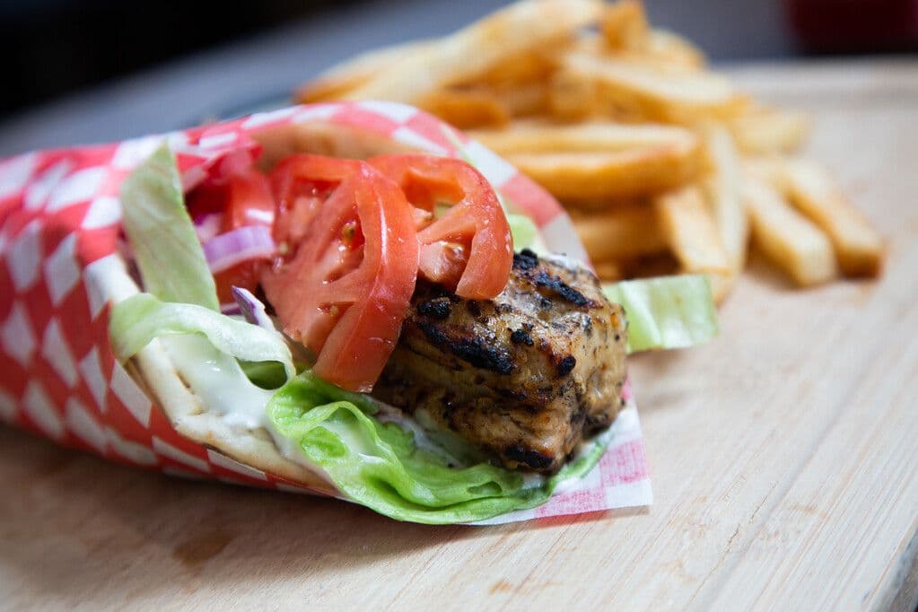Chicken Souvlaki Wrap