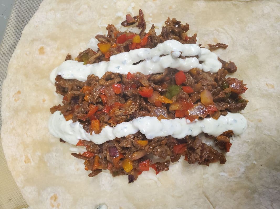 Shombo Steak and Chicken Wrap