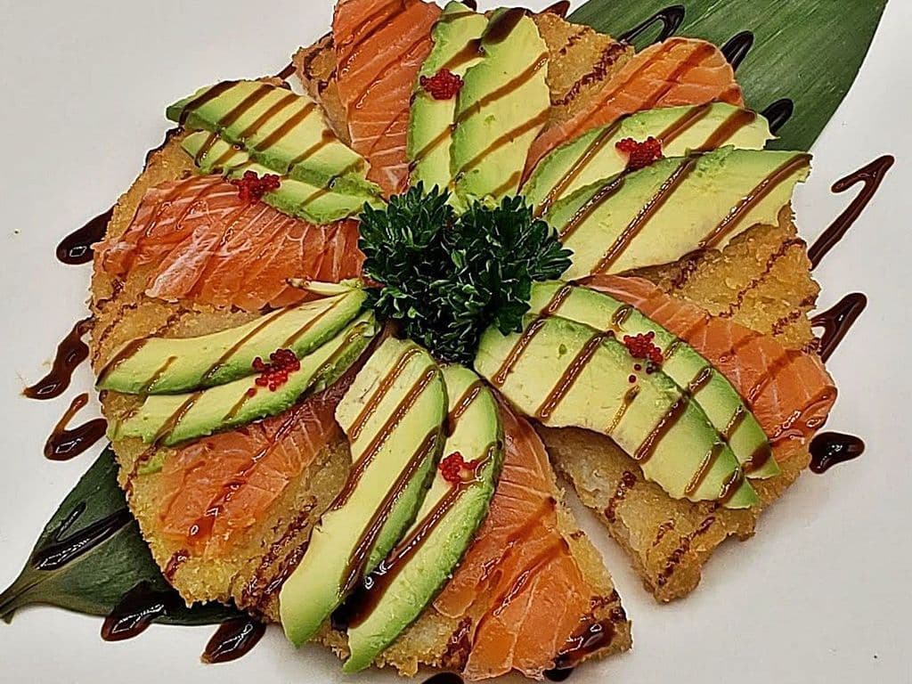 Salmon Sushi Pizza