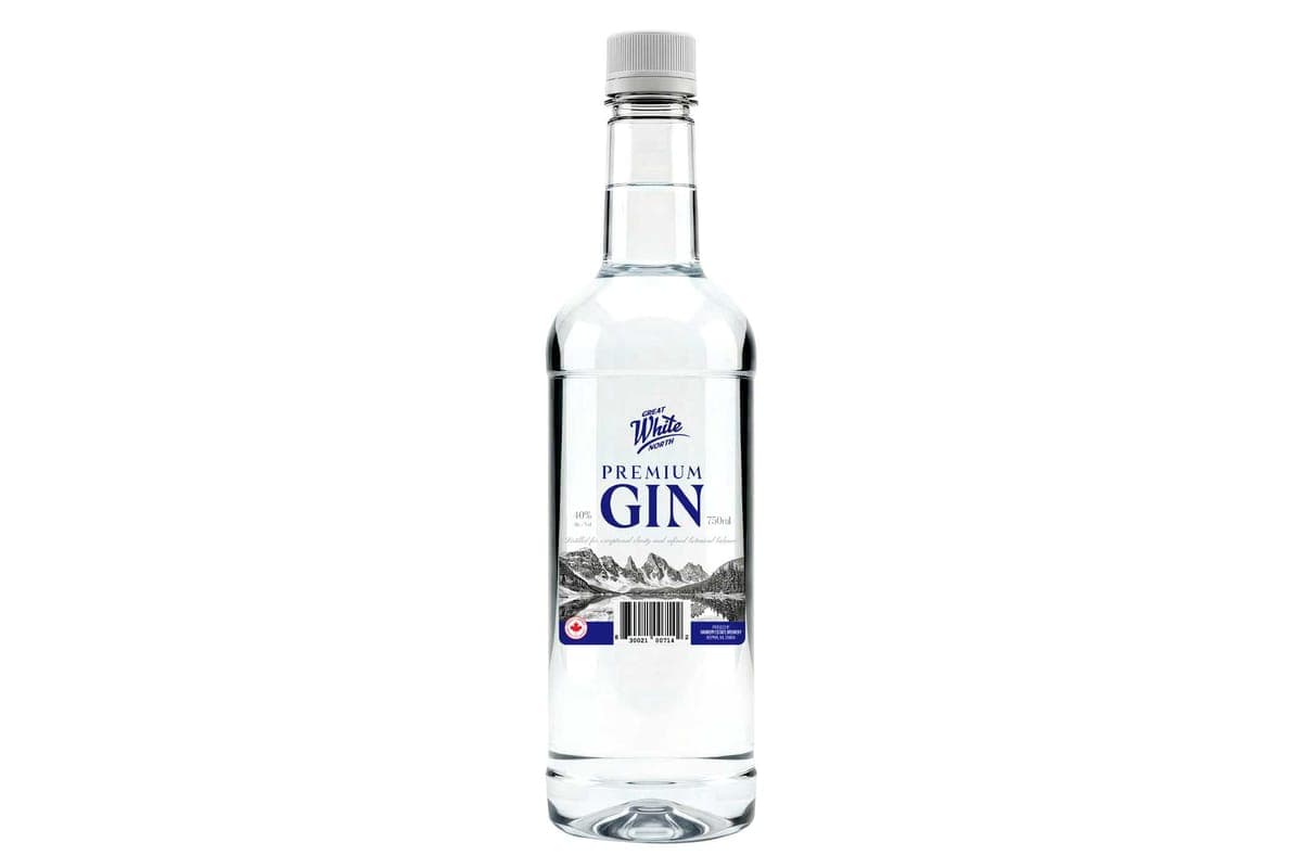 Great White North Premium GIN 40% 750ml (BOTTLE) (1 x 750ml)