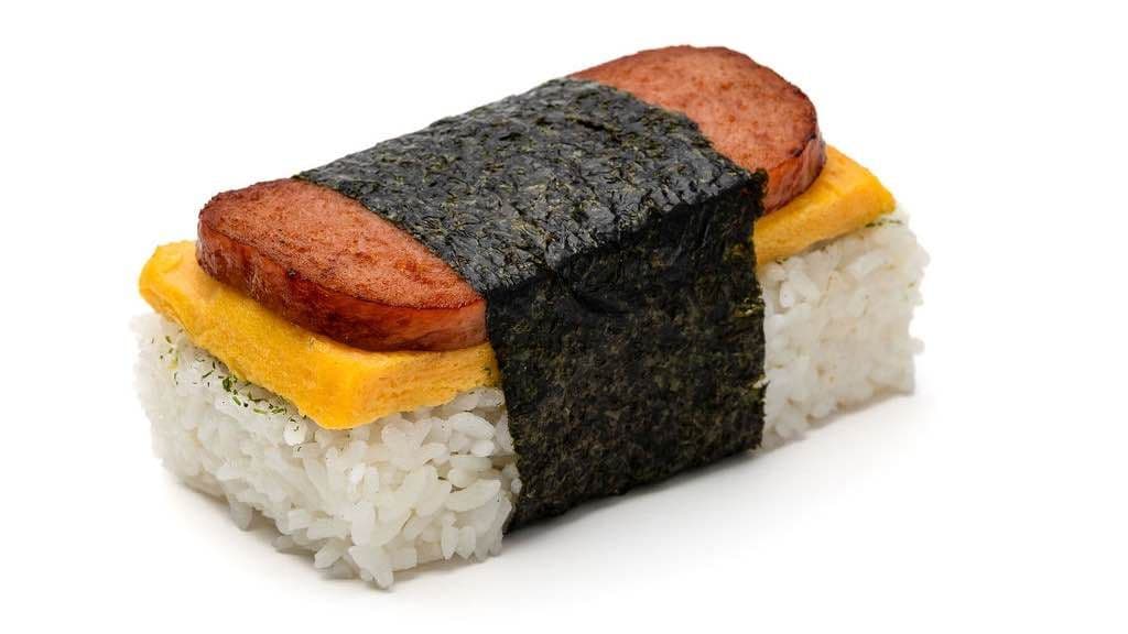 Spam and egg musubi