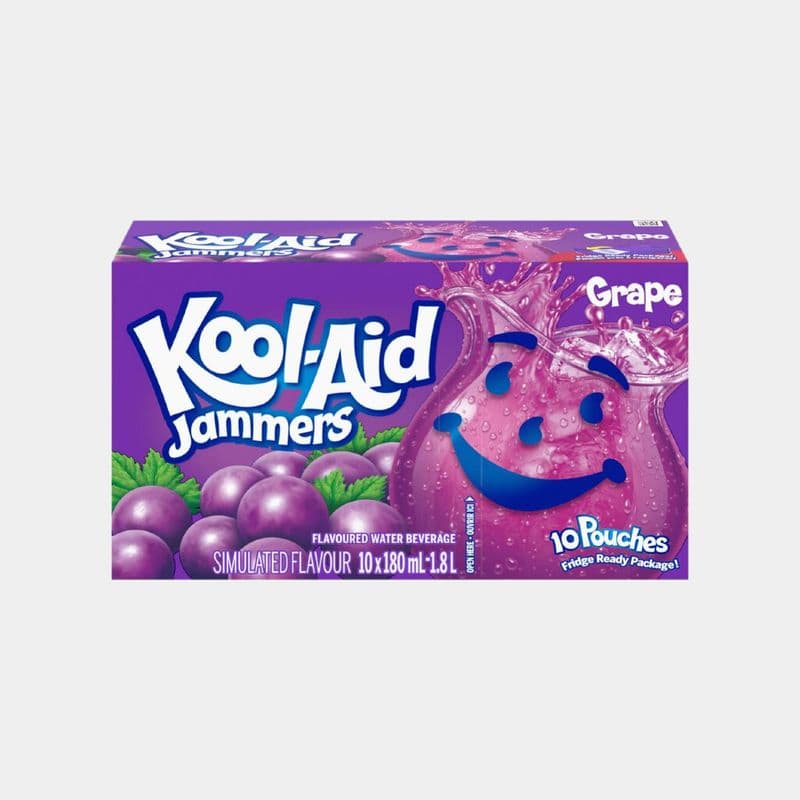 Kool-Aid Kool Aid Jammers, Grape (10x180ml)