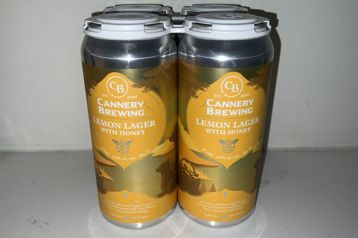 CANNERY - LEMON LAGER w HONEY (4 x 473ml)