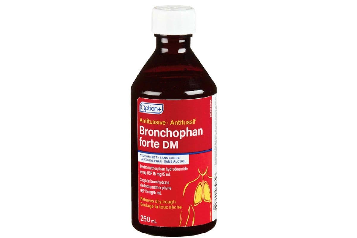 OPTION+ BRONCHOPHAN FORTE DEXTROMETHORPHAN 15MG/5ML 250ML (250 ML)