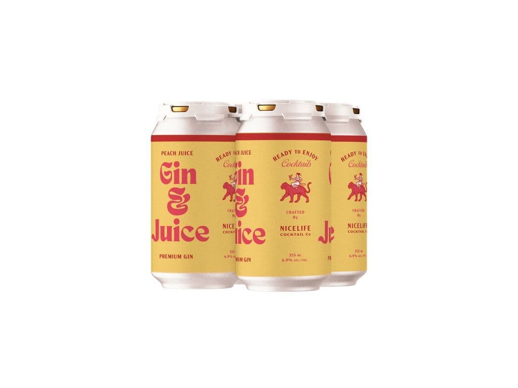 Nicelife Gin & Juice - Peach (4x355ml)